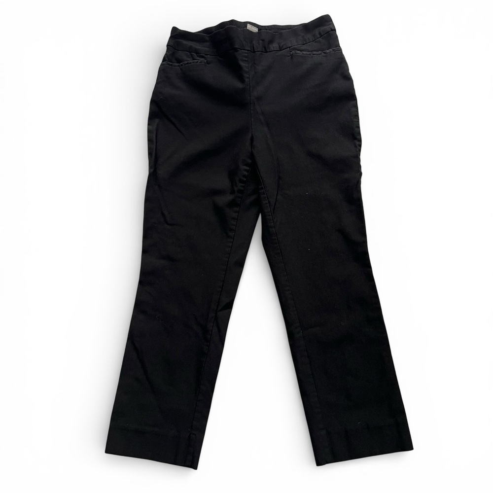 Chico's Elegant Black Pull on Capri Women’s Pants - 1(M)